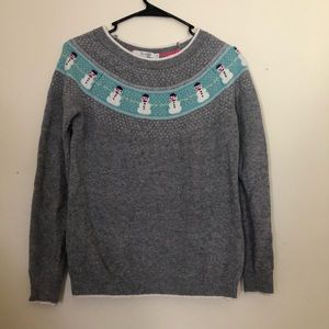 Boden Snowman Sweater. Size medium.